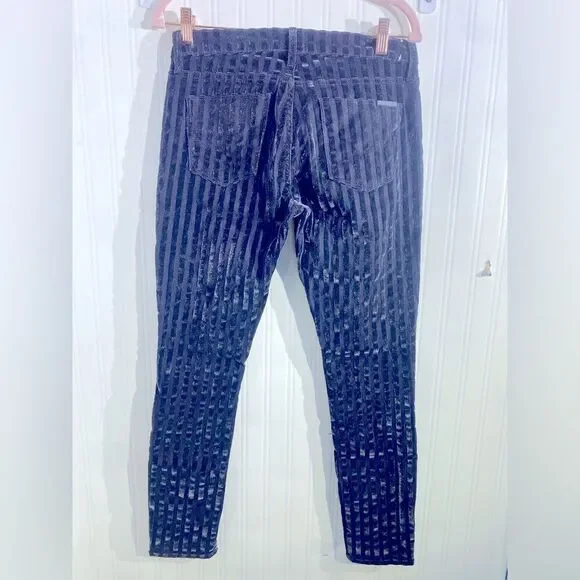 Hudson Velvet Stripe Pants Sz 27 - Picture 4 of 5